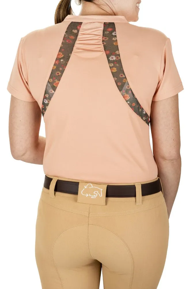Equine Couture EcoRider Thea sportshirt marigold mesh