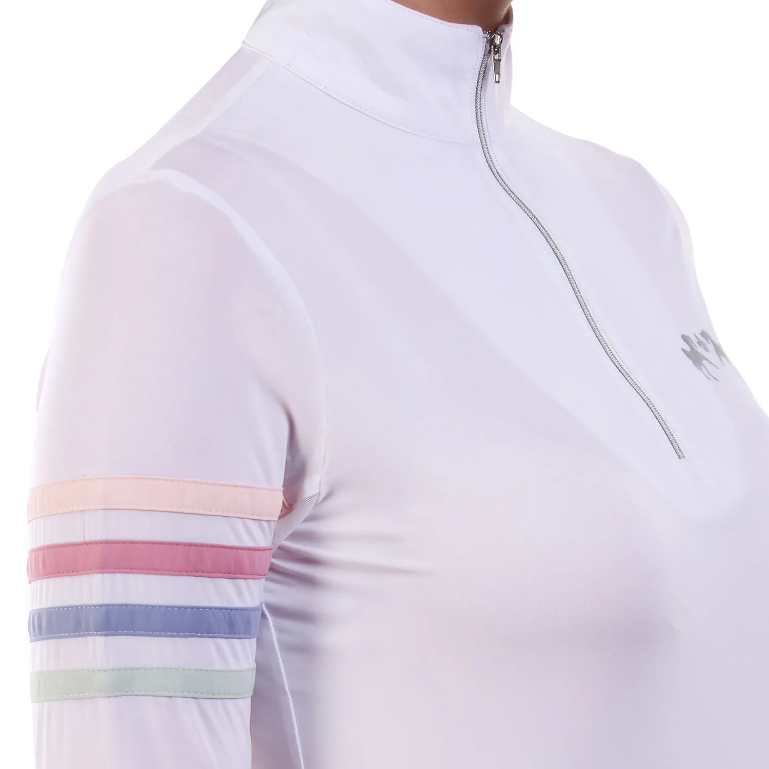 Equine Couture Gradient IceFil wedstrijdshirt wit dames