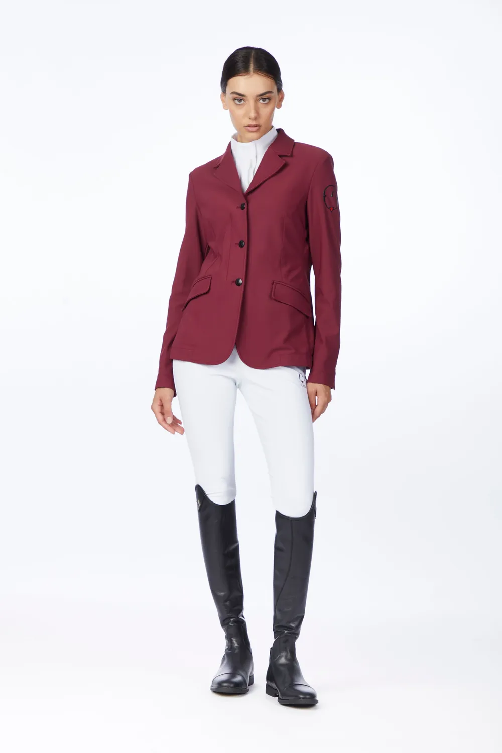 Vestrum Altair wedstrijdjasje dames bi- stretch robijnrood