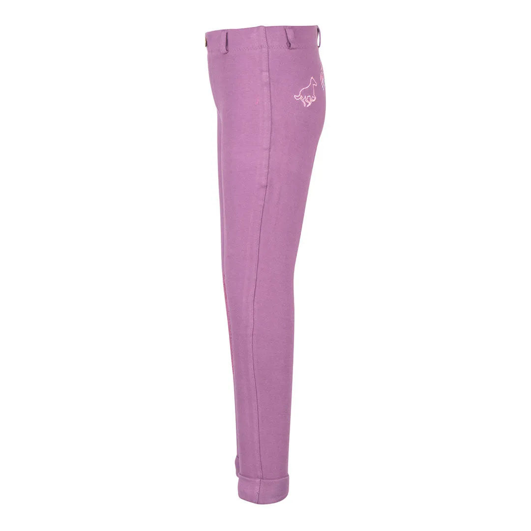 TuffRider Cotton Pull-On Kinder Jodhpur Paars katoen