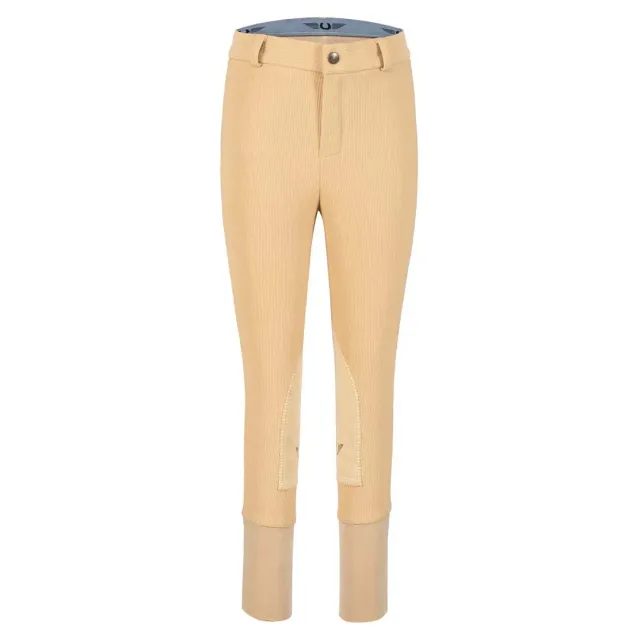 TuffRider Ribb Knee Patch kinder rijbroek zwart