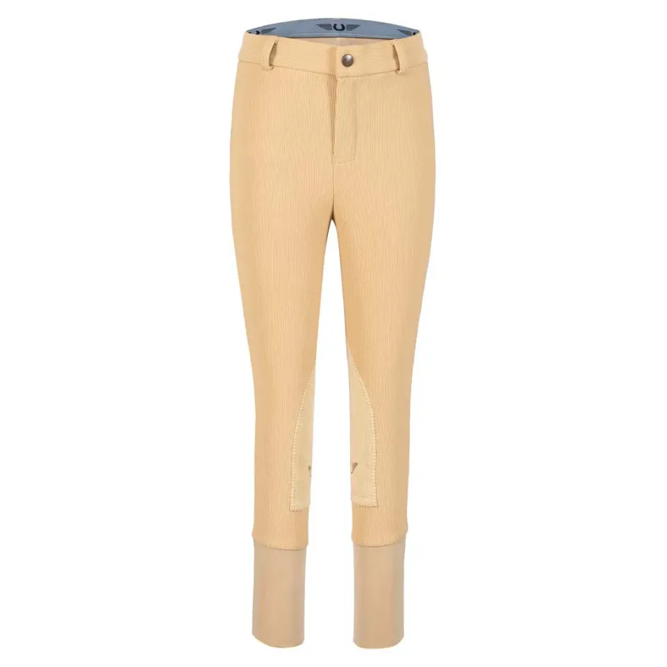 TuffRider Ribb Knee Patch kinder rijbroek zwart
