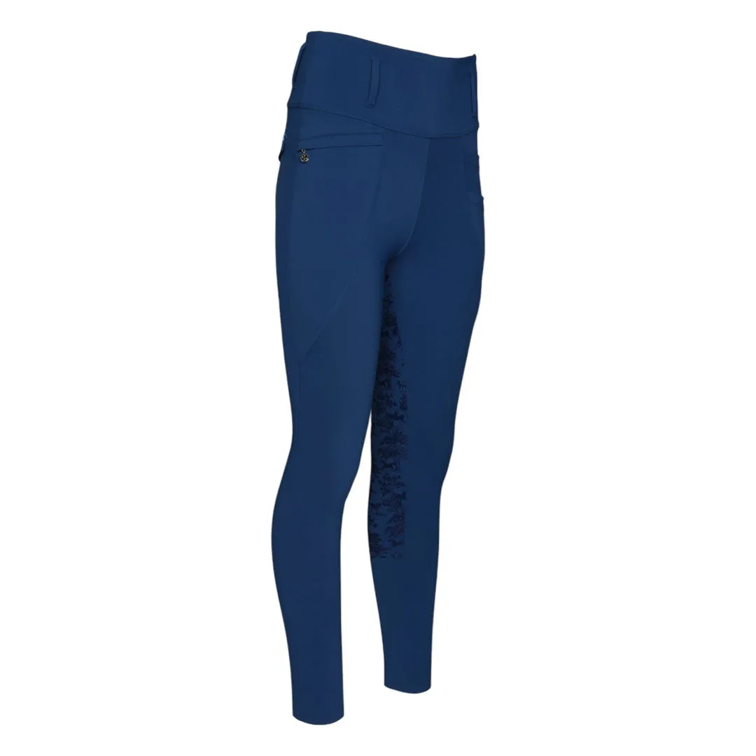 Dapplebay Equestrian Toile rijlegging navy grip