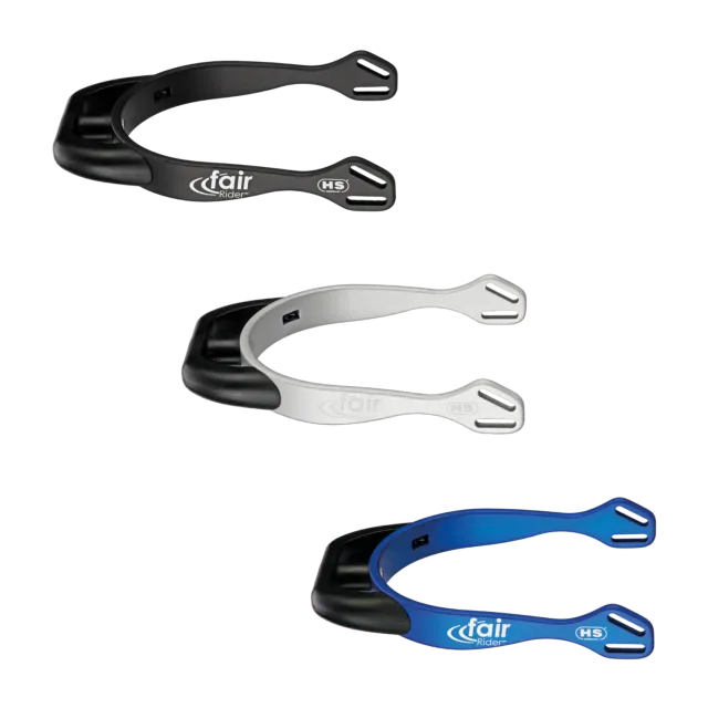 HS Sprenger fairRider sporen aluminium zwart 20 mm