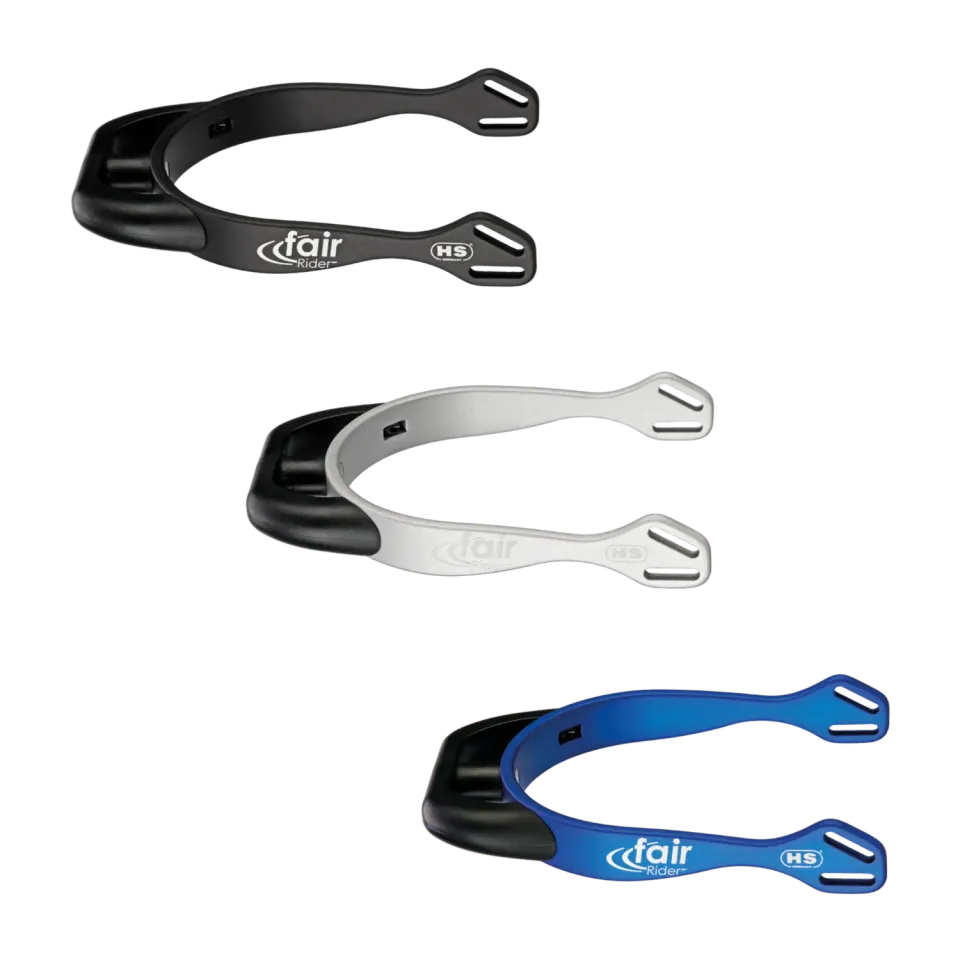 Herm Sprenger fairRider sporen aluminium zwart 20 mm