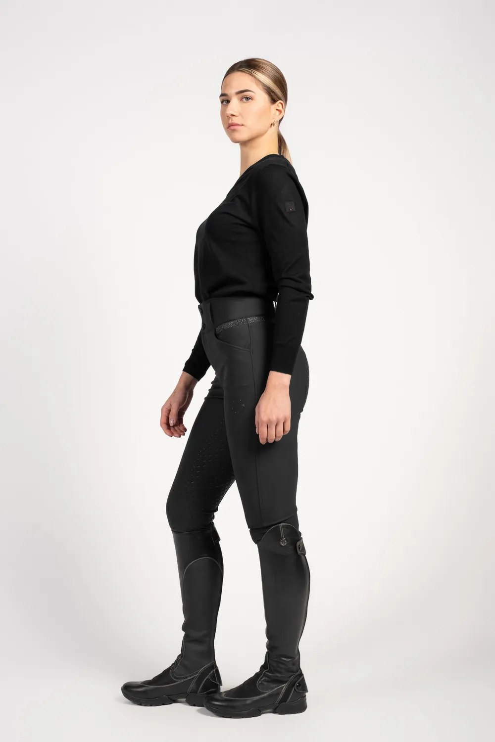Vestrum Cygnus dames rijbroek high waist strass