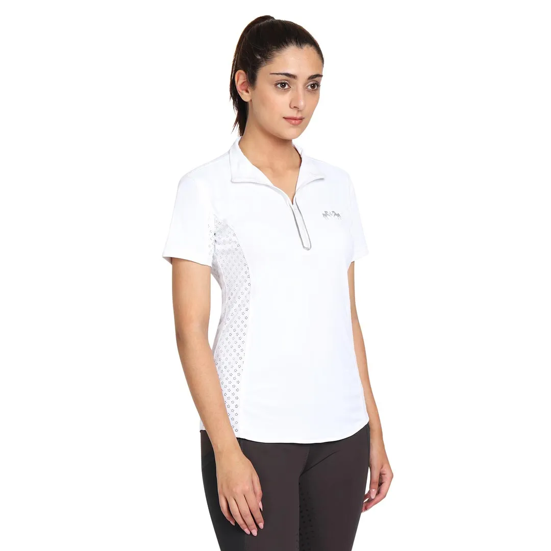 Equine Couture Malta sportshirt dames wit XL