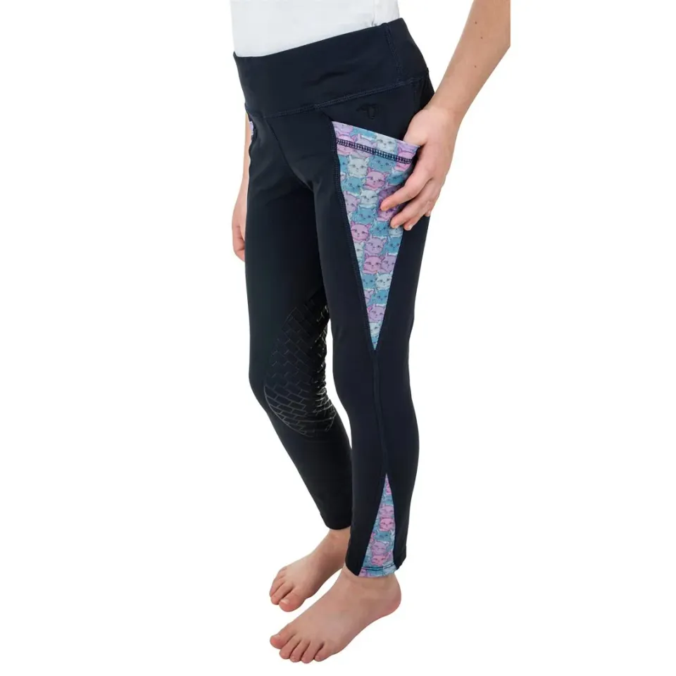 TuffRider Minerva kinder rijlegging Fat Pony print kniepatch