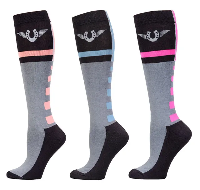 TuffRider Impulsion Kniekousen 3-Pack Bamboe Dames