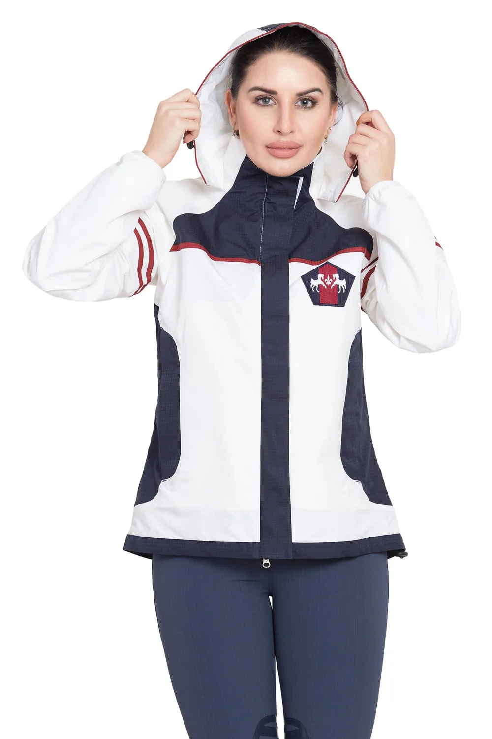 Equine Couture Regatta regenjas dames waterdicht navy/wit