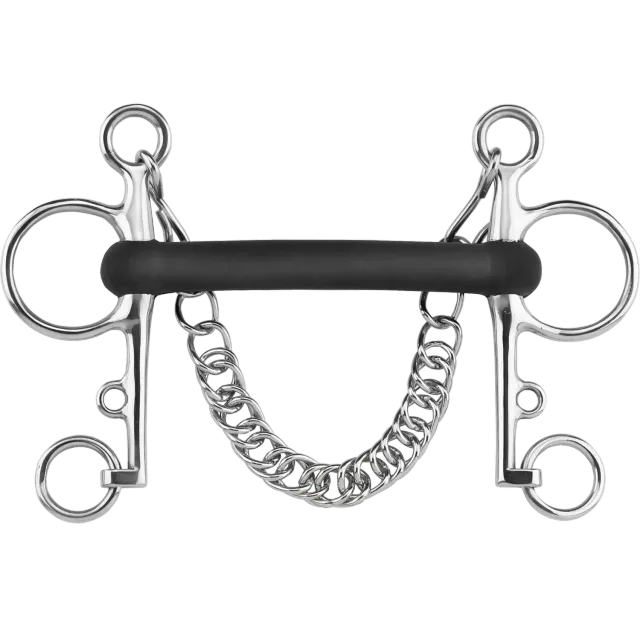 HS Sprenger Pelham Stangbit 18 mm 135 mm Hardrubber