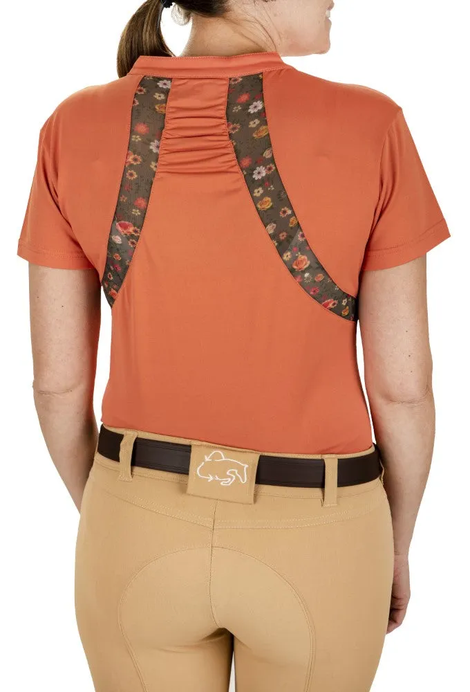 Equine Couture EcoRider Thea sportshirt marigold mesh