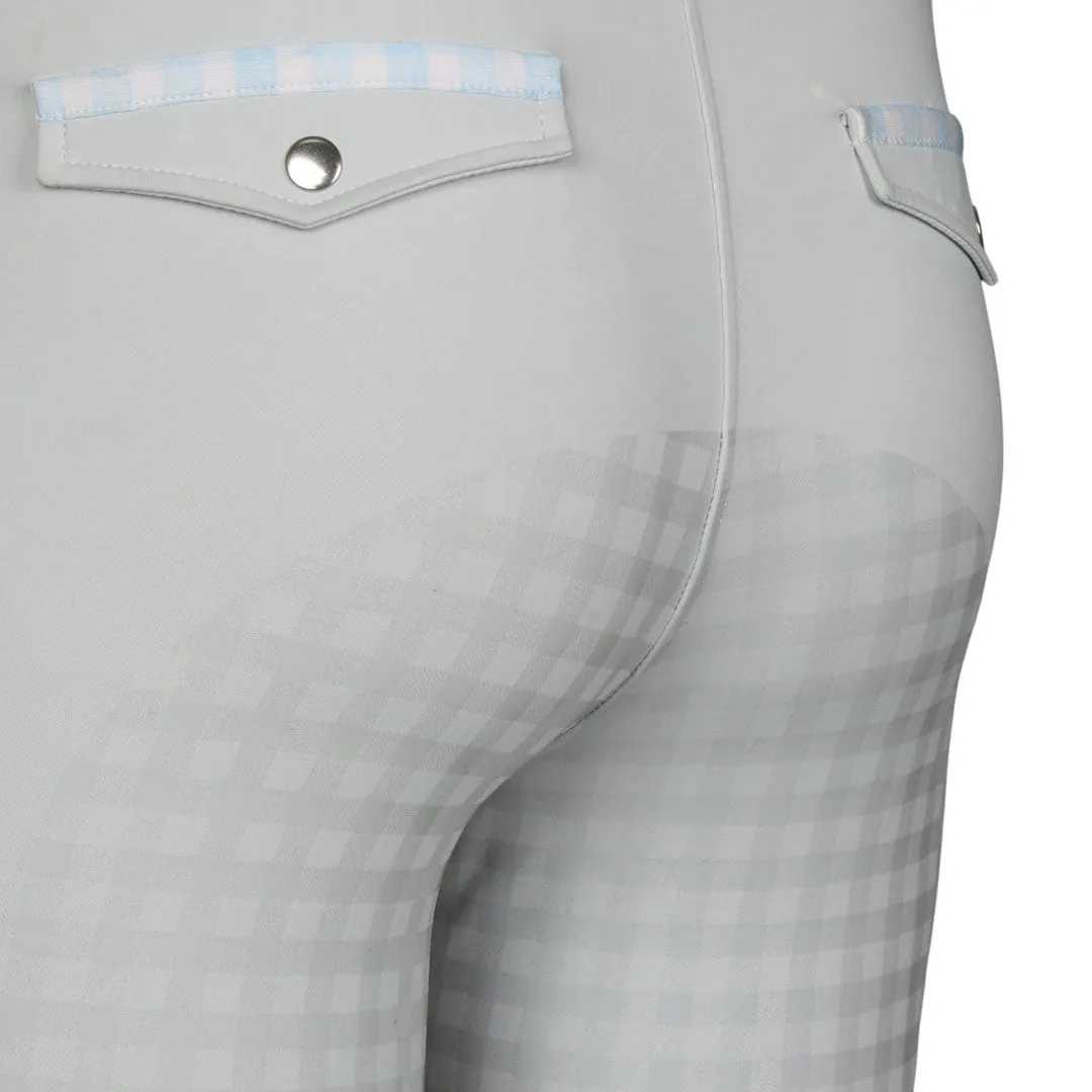 Dapplebay Gingham Essential Kinder Rijlegging Grijs full seat