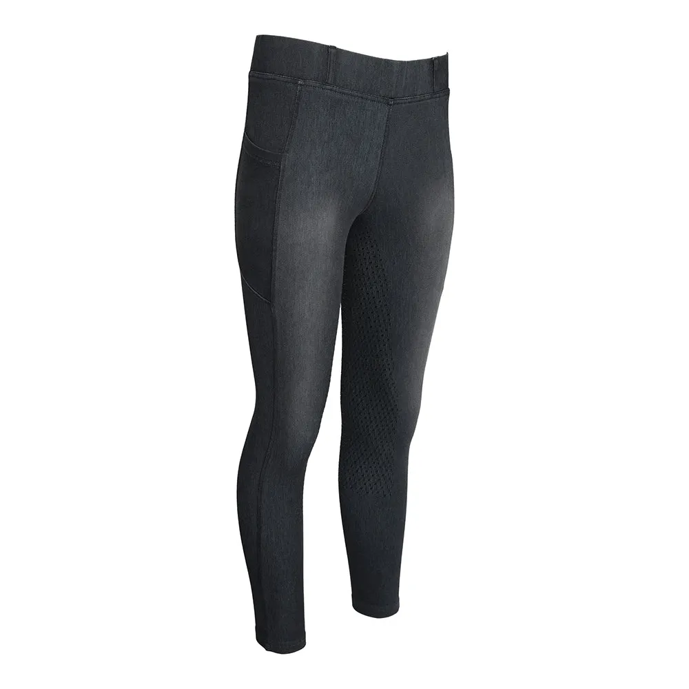 Equine Couture Denim Full Seat rijlegging Denim met grip