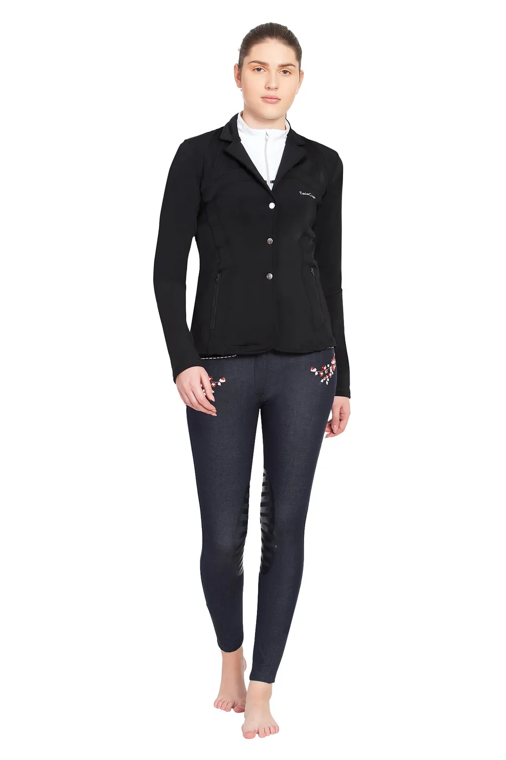 Equine Couture Lacey Ultra Light wedstrijdjasje zwart ademend