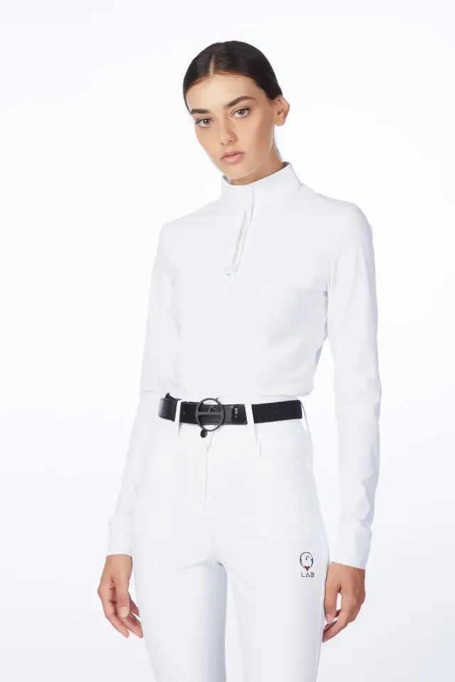 Vestrum Markab dames wedstrijdshirt wit lange mouw