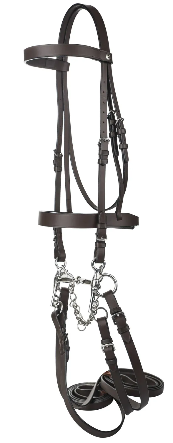 Henri de Rivel polo pelham hoofdstel leer havana cob
