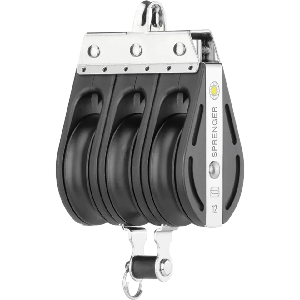 Herm Sprenger S-Block blok 12 mm 3-schijfs met beugel