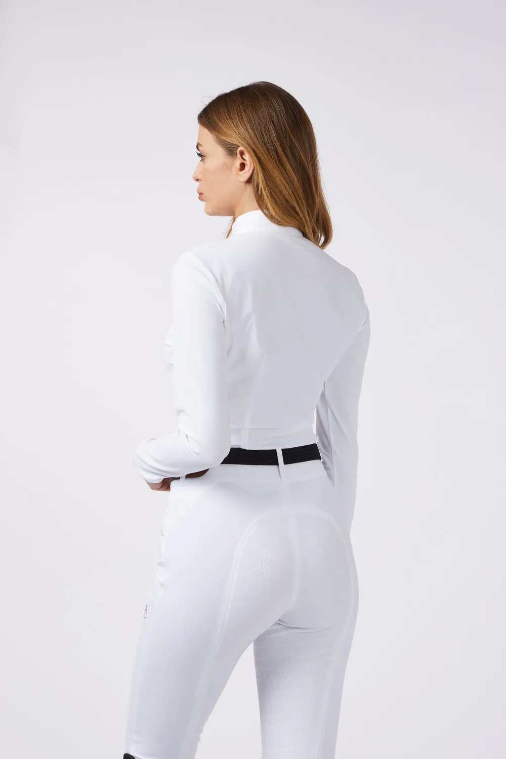 Vestrum Villanova wedstrijdshirt dames optical white met rits