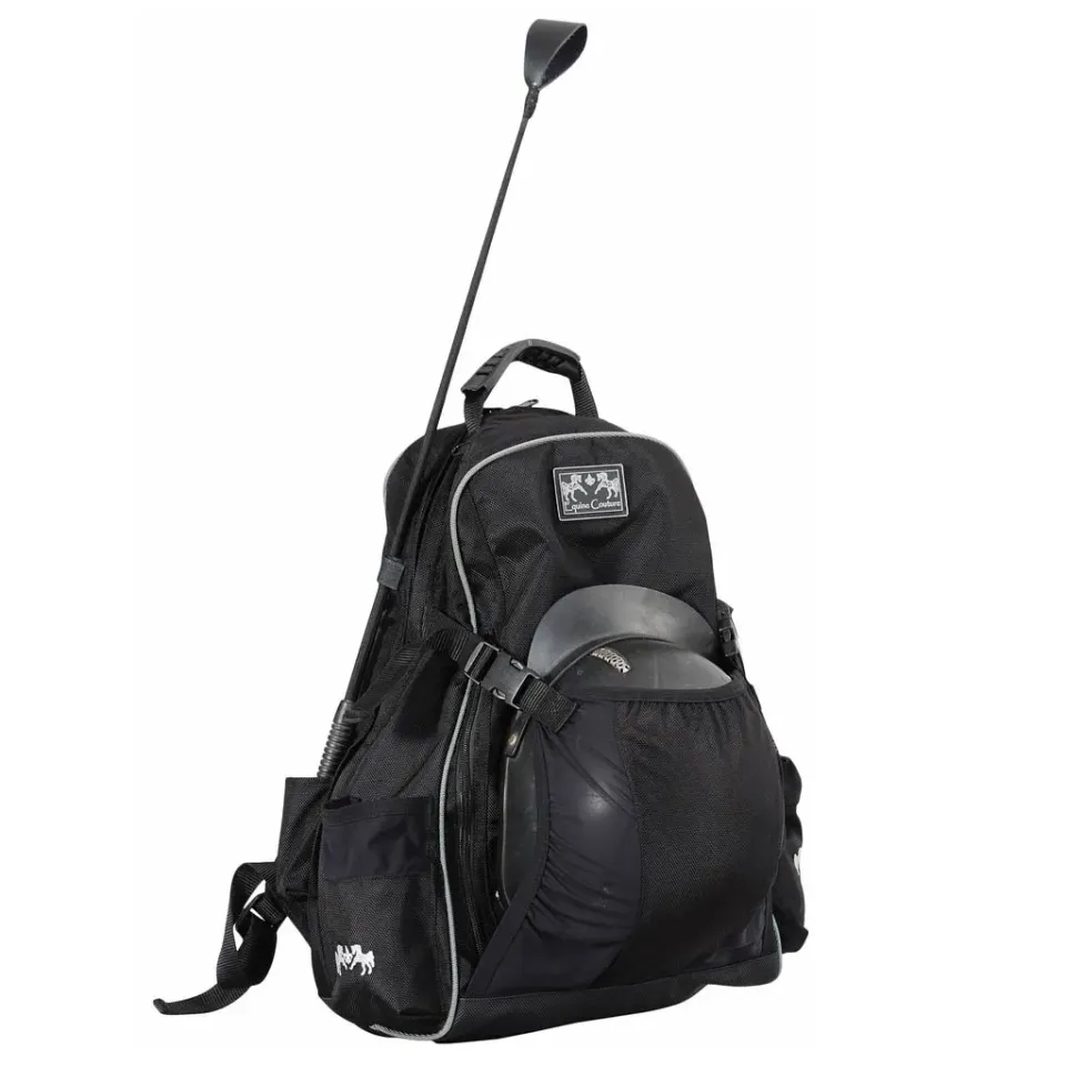 Equine Couture Pro Backpack rugzak zwart waterafstotend