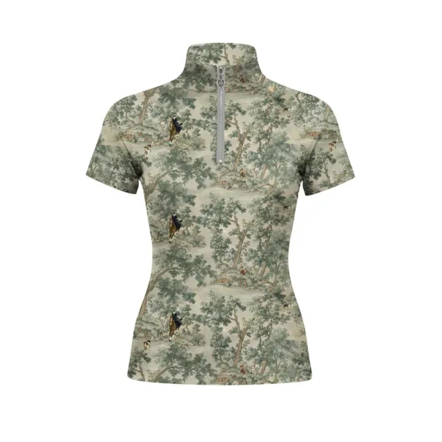 Dapplebay Hunt Tapestry 1/4 Zip shirt multi korte mouw