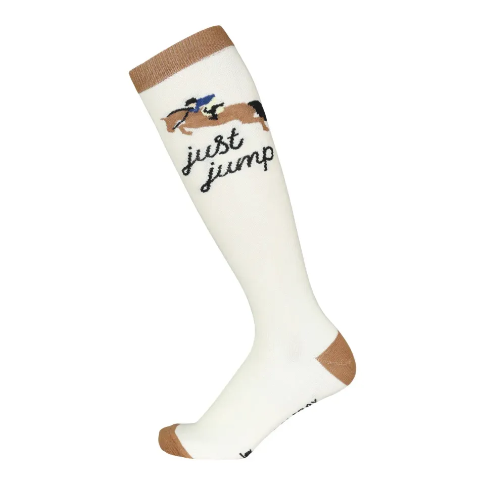 Dapplebay Just Jump knit boot sokken Natural one size