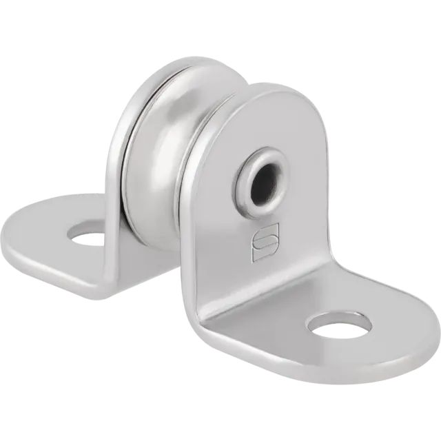 HS Sprenger Mini staand blok 6 mm katrol met messingrol
