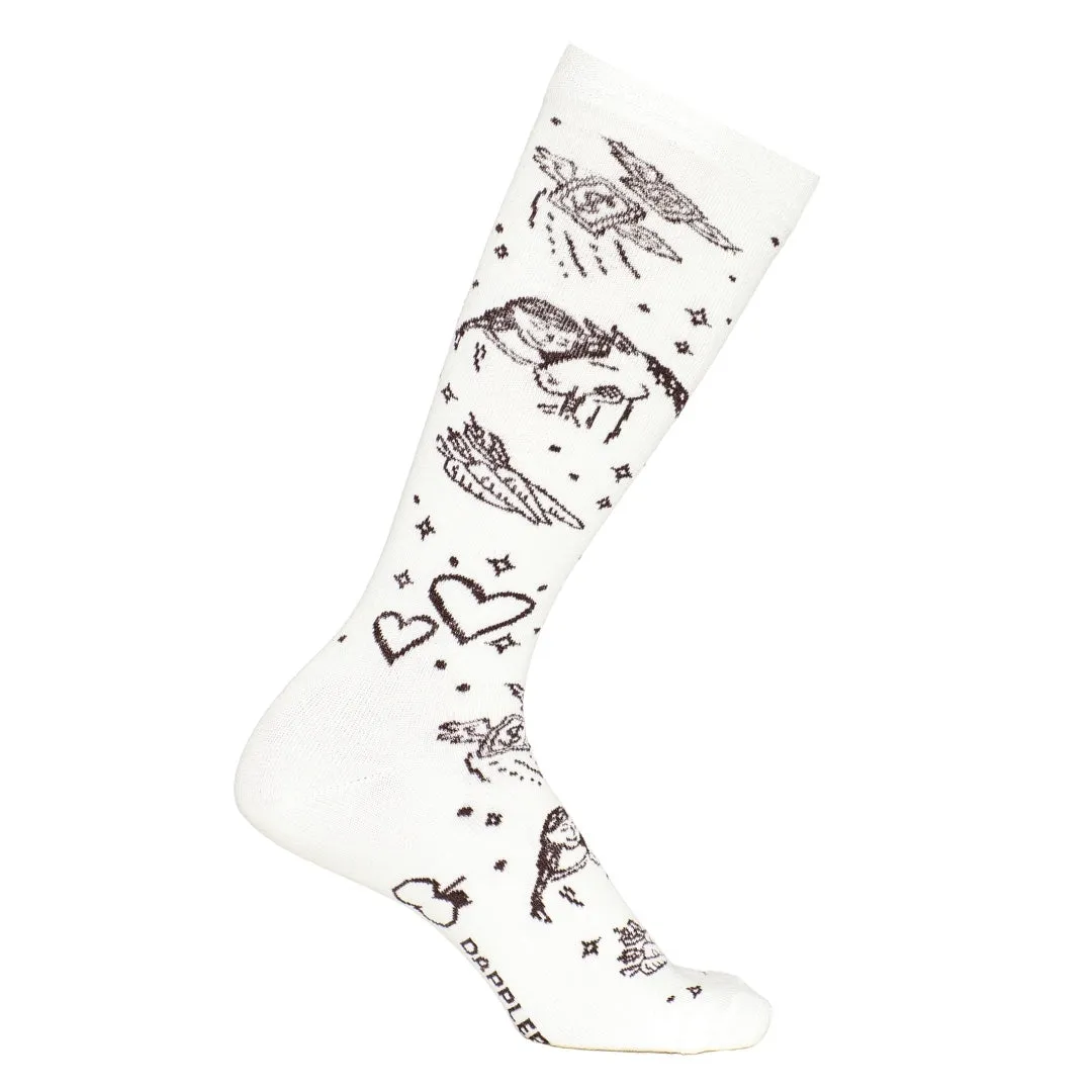 Dapplebay Equestrian Tarot rijsokken off white