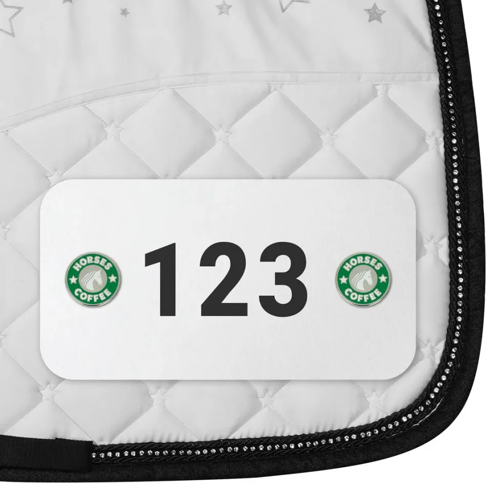 Dapplebay Horses & Coffee startnummer pins one size