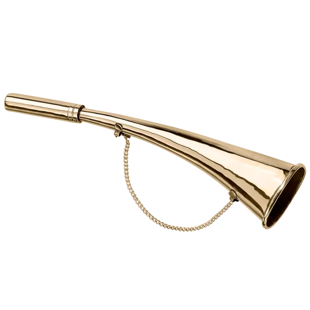 HS Sprenger Signaalhoorn Messing Gepolijst 27 cm Hond