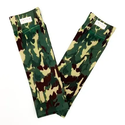 Lettia Camo laarssokken stretch rijsokken stal