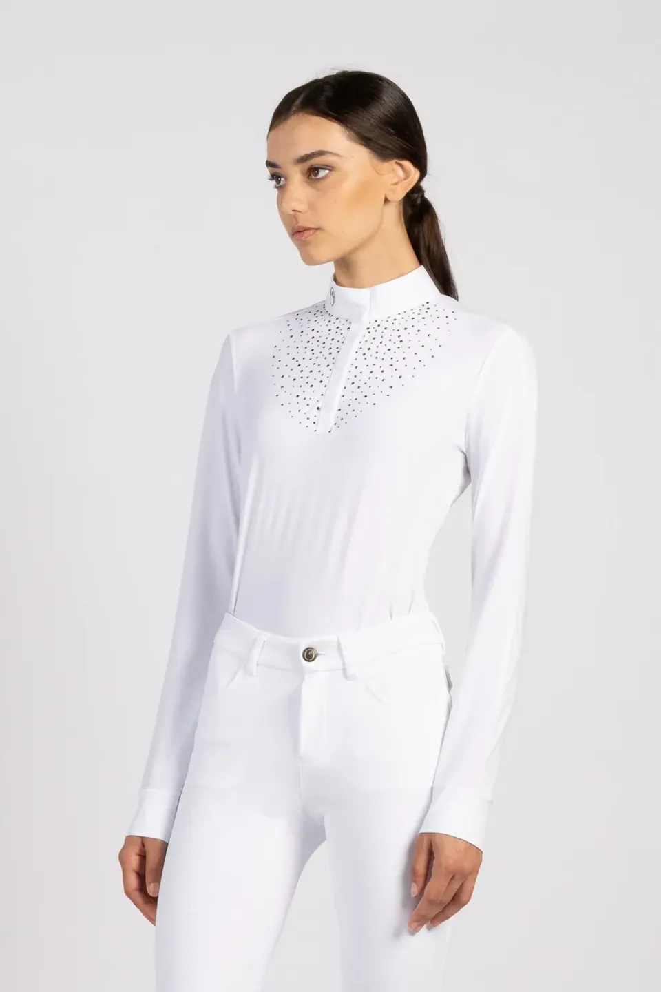 Vestrum Asuncion wedstrijdshirt dames wit strass