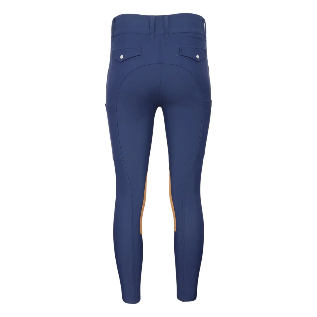 Dapplebay Sport Knee Patch rijbroek navy compressie
