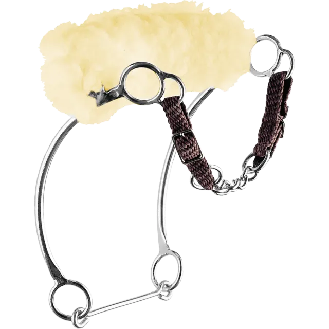 HS Sprenger Kombi-Hackamore RVS Bitloos