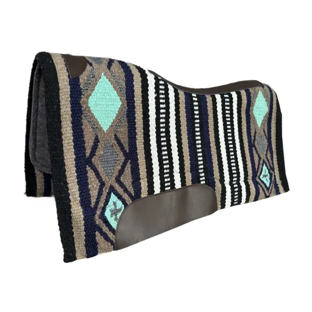 TuffRider Crossroad western zadelpad aqua 34x36 wolmix
