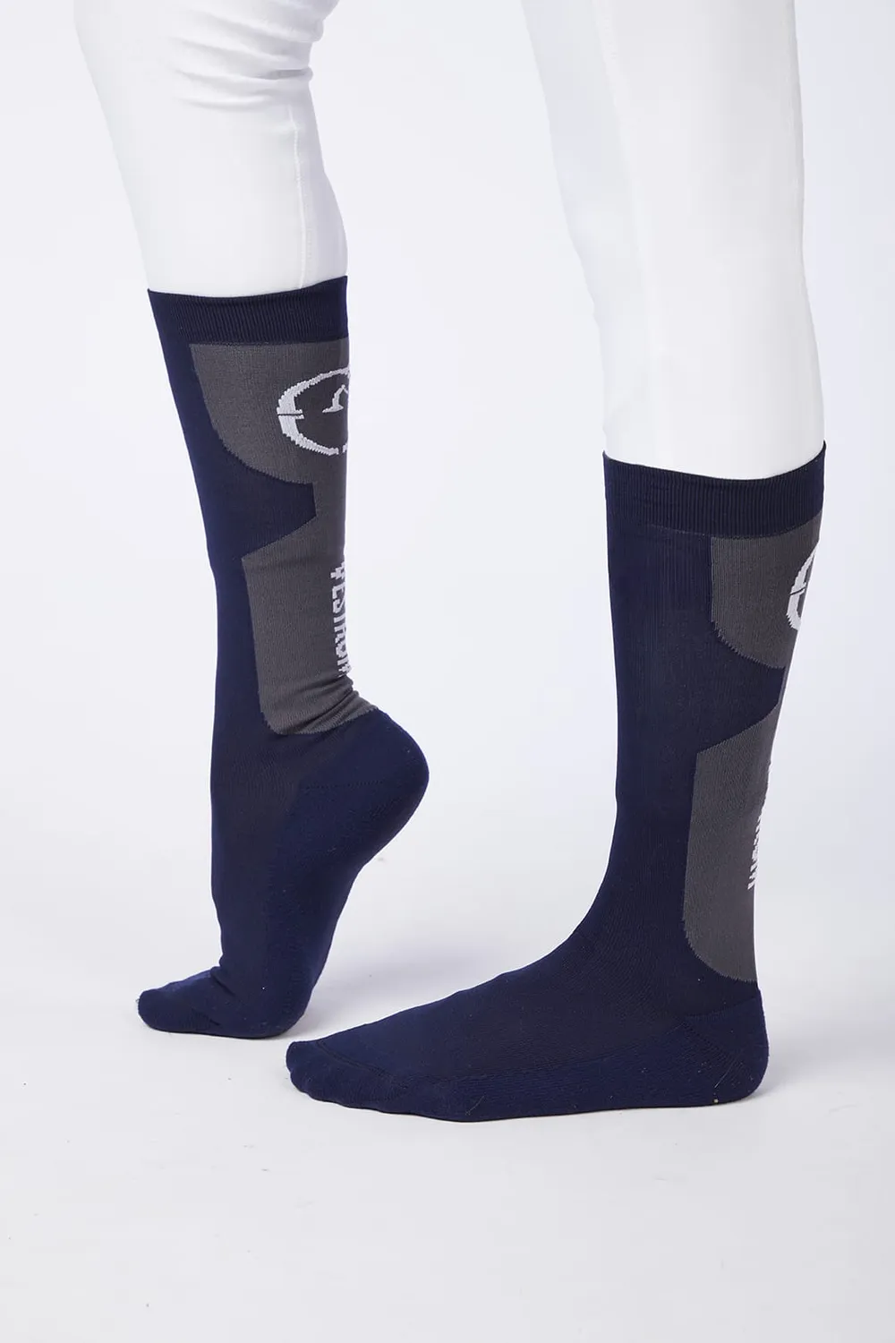 Vestrum Levico rijsokken ultradun blauw navy wit