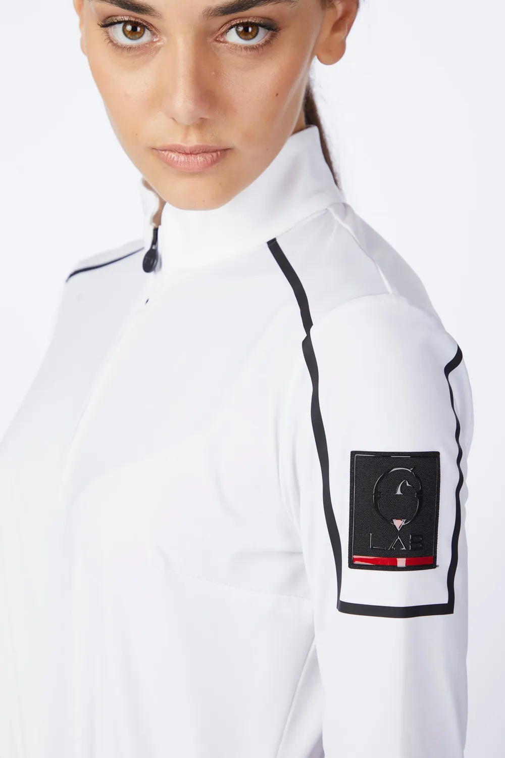 Vestrum Sheratan dames trainingsshirt wit rits technisch