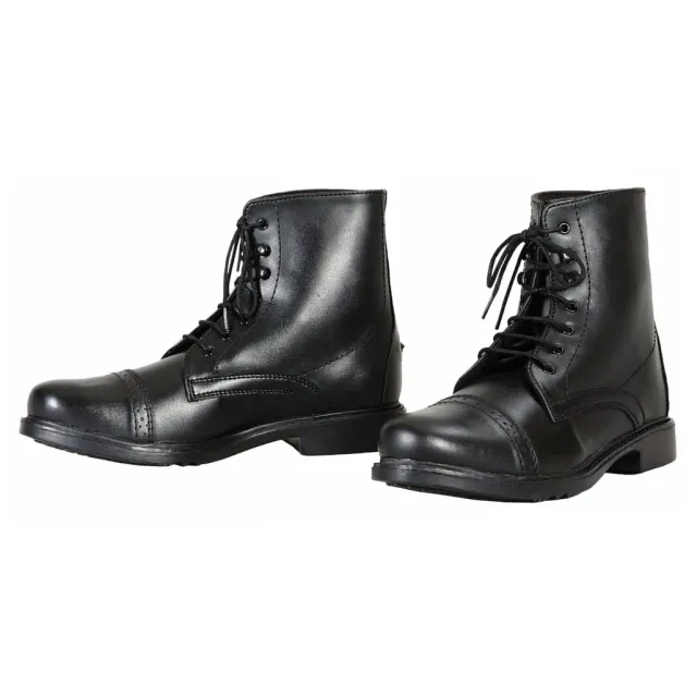 TuffRider Starter Lace Up kinder rijlaarsjes zwart waterafstotend