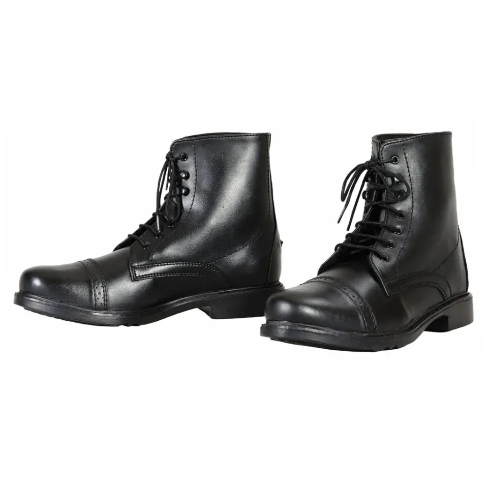 TuffRider Starter Lace Up kinder rijlaarsjes zwart waterafstotend