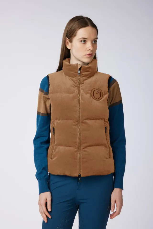 Vestrum Melk dames bodywarmer ribfluweel