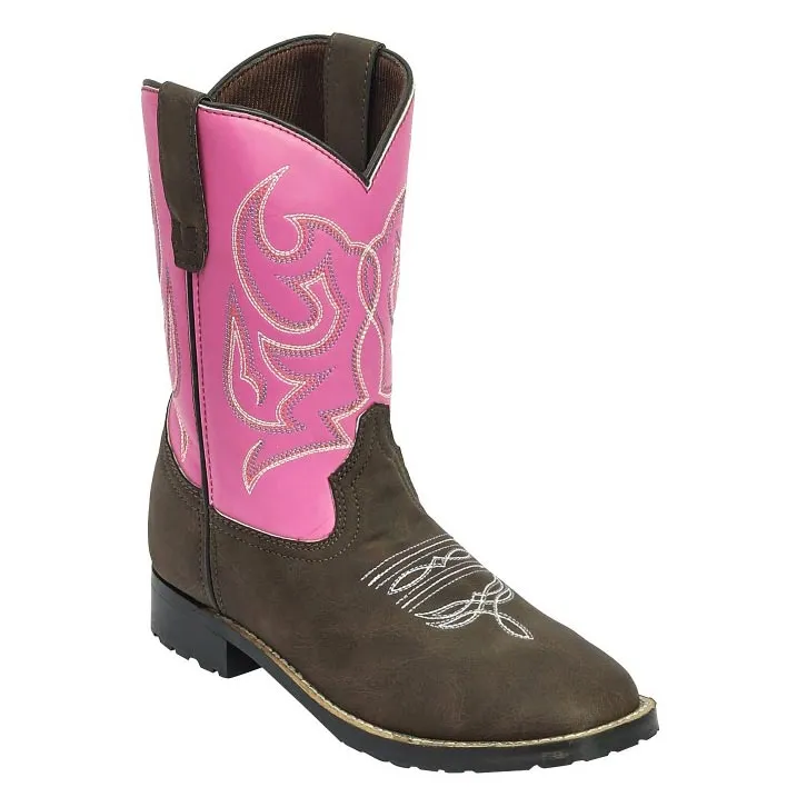 TuffRider Voyageurs kinder westernlaarzen mocha roze