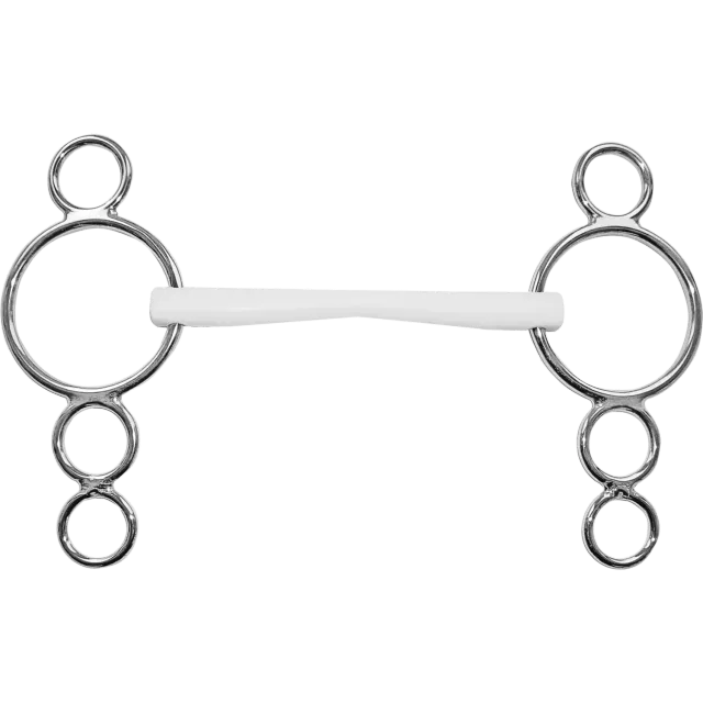 HS Sprenger Duo Wien Springkandare Bit 125 mm wit
