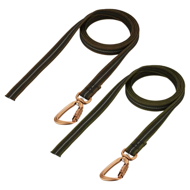 HS Sprenger hondenriem gecoat bruin 200 cm zonder lus