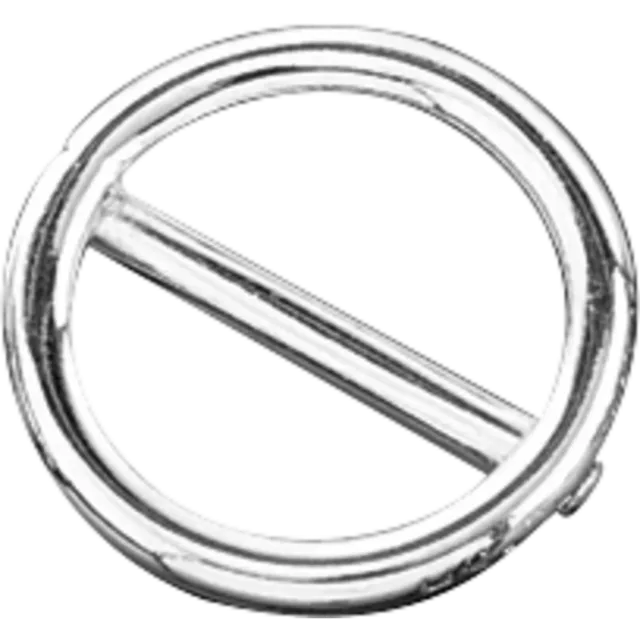 Herm Sprenger ring met brug vernikkeld 2,5 mm 16 mm