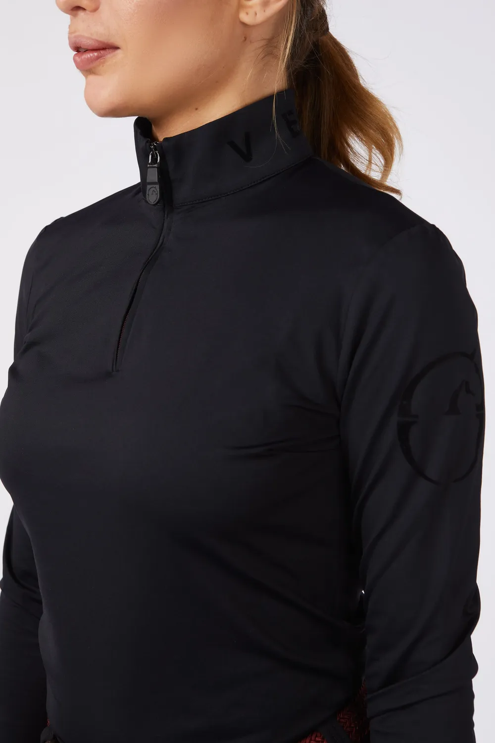 Vestrum Kuji dames trainingstop winter zwart thermo