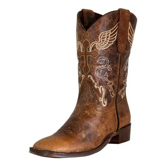 TuffRider Sequoia western laarzen kind bruin square toe