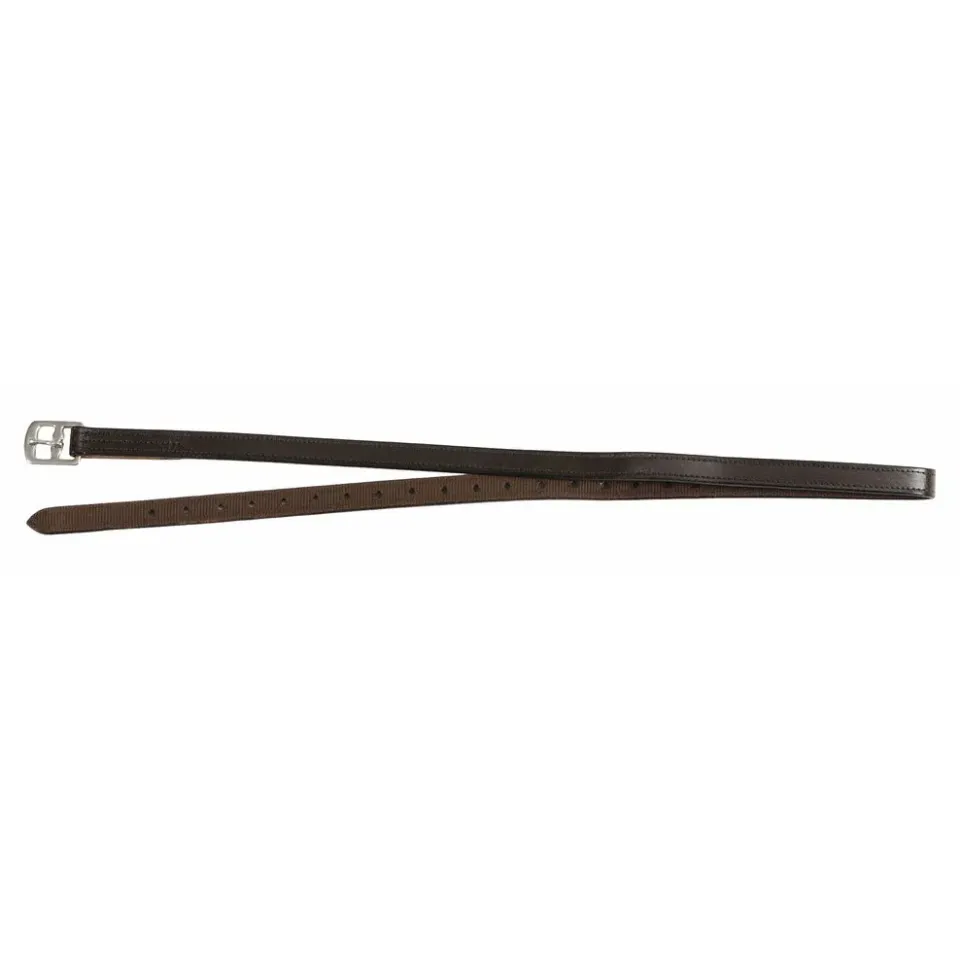 Henri de Rivel Nylon Lined beugelriemen kind 48 havana leer