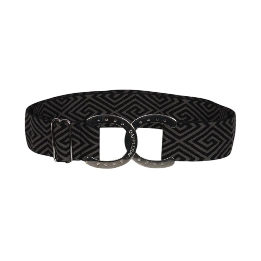 Dapplebay Horse Shoe Key riem grafiet elastisch