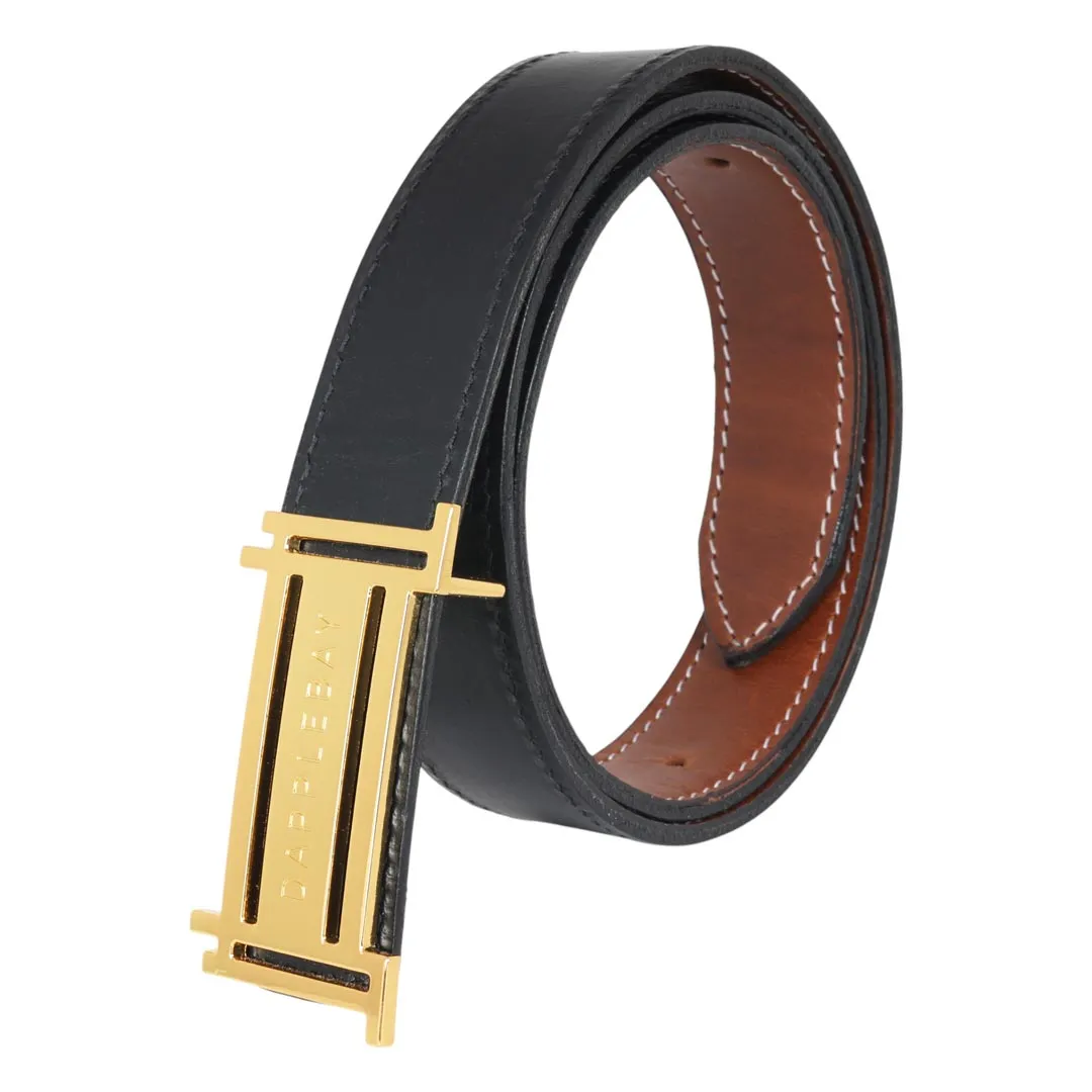 Dapplebay Reversible Jump Belt riem goud omkeerbaar
