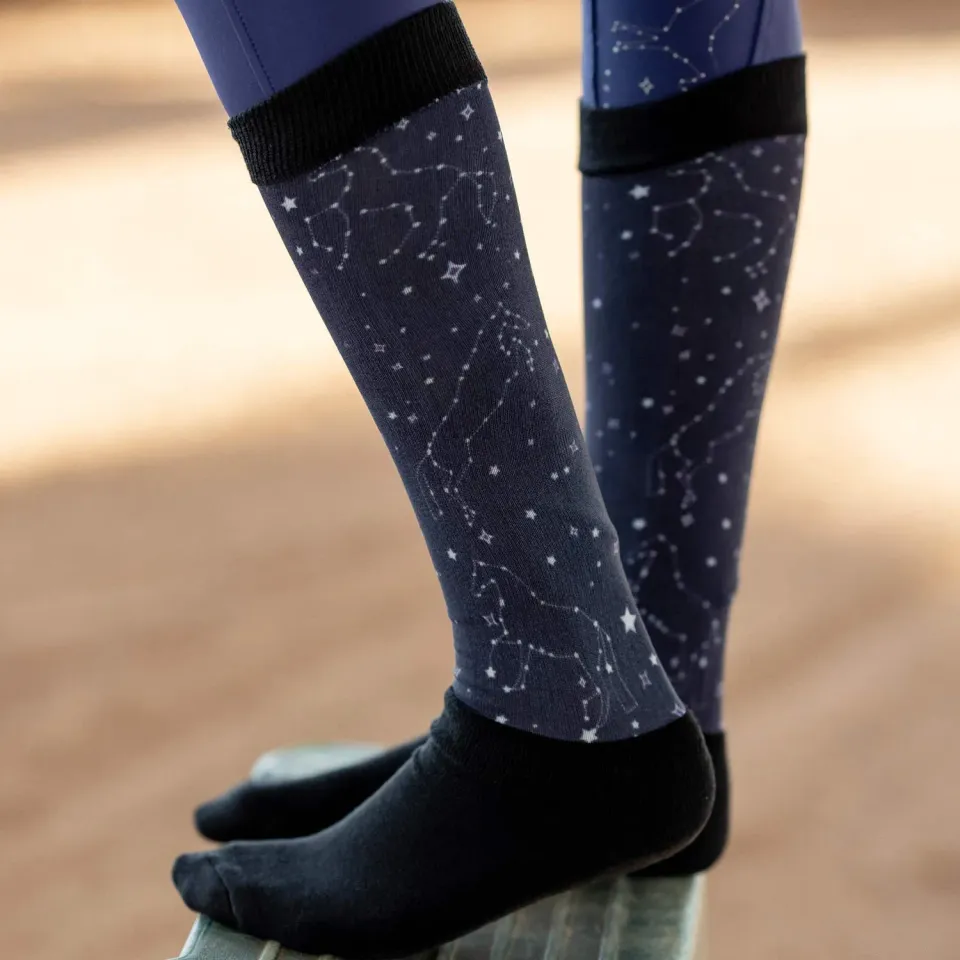 Dapplebay Slick Constellation laarzensokken navy one size